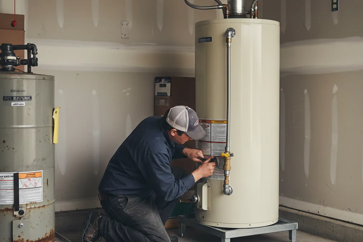 Water heater and shutoff valve replacement in Diamondhead